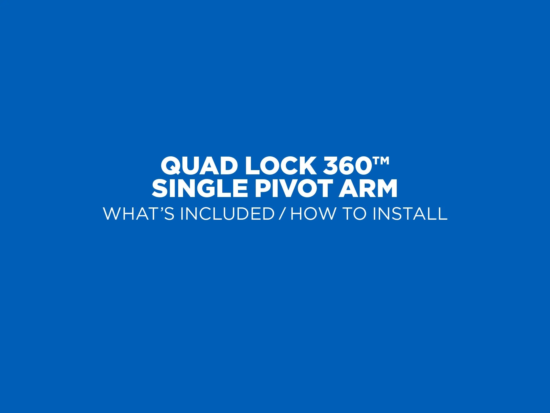 Quad Lock 360 Arm - Single Pivot - Image 9